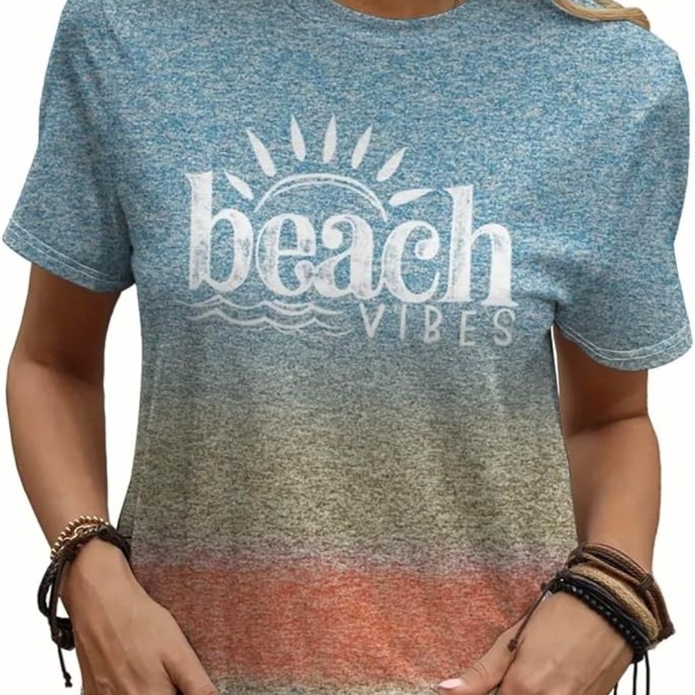 Beach Vibes  Crew Neck T-Shirt